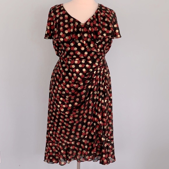 Lane Bryant Dresses & Skirts - Lane Bryant Shimmer Ruffle Dress sz18